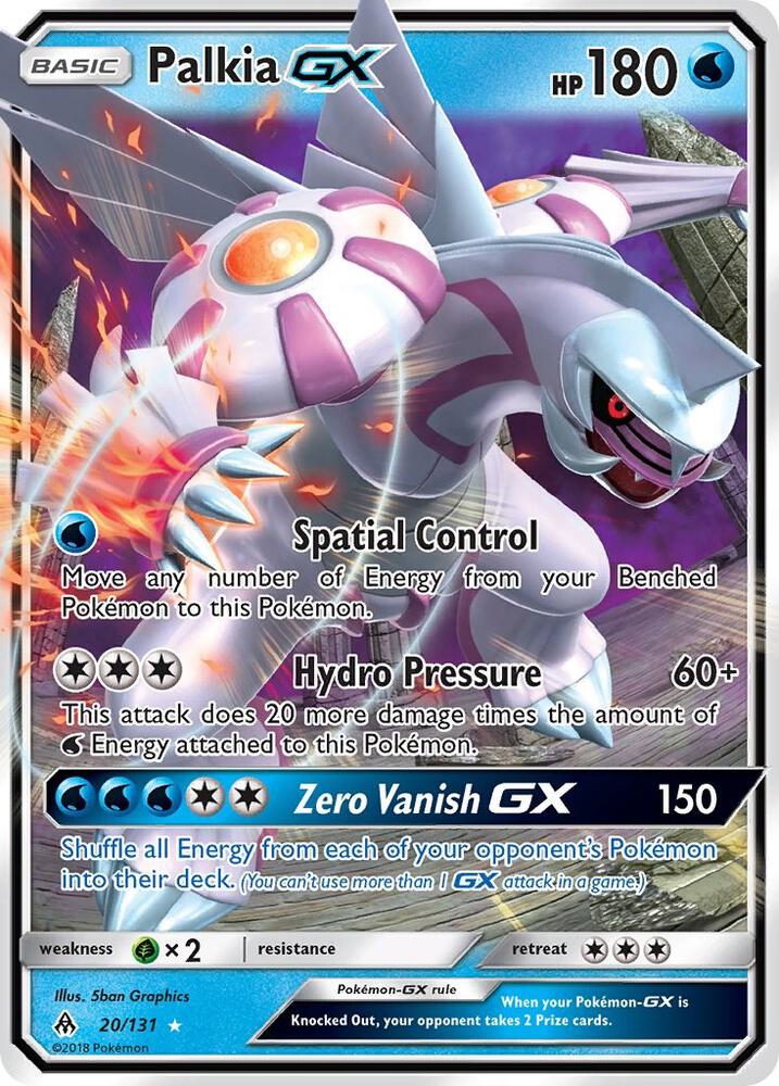 Palkia GX 20/131 card from SM - Forbidden Light