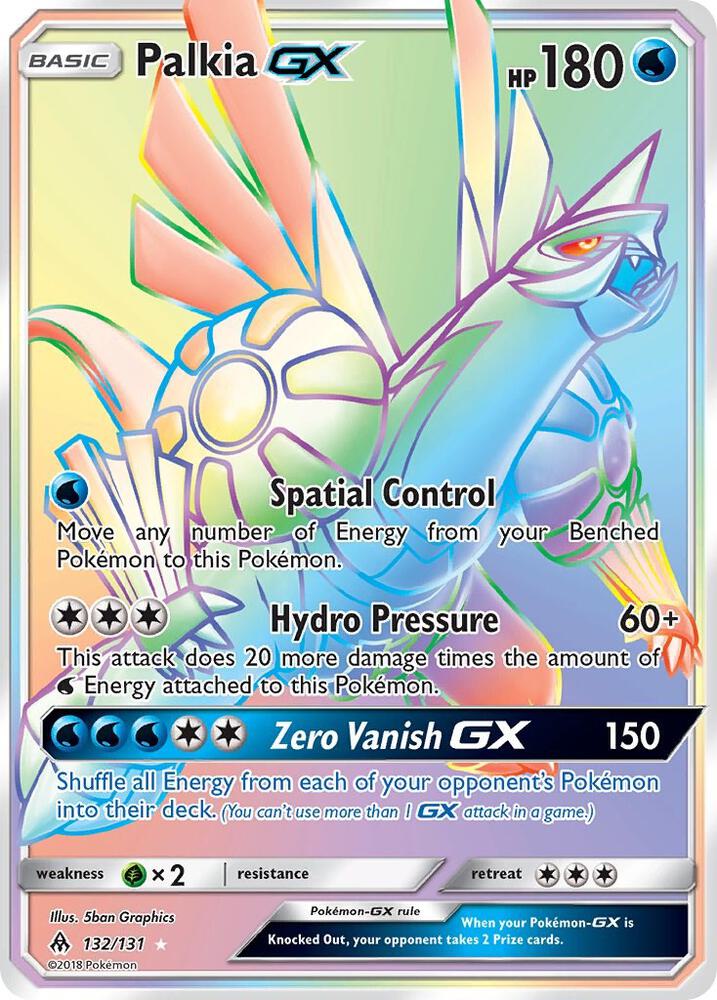 Palkia GX (Secret) 132/131 card from SM - Forbidden Light