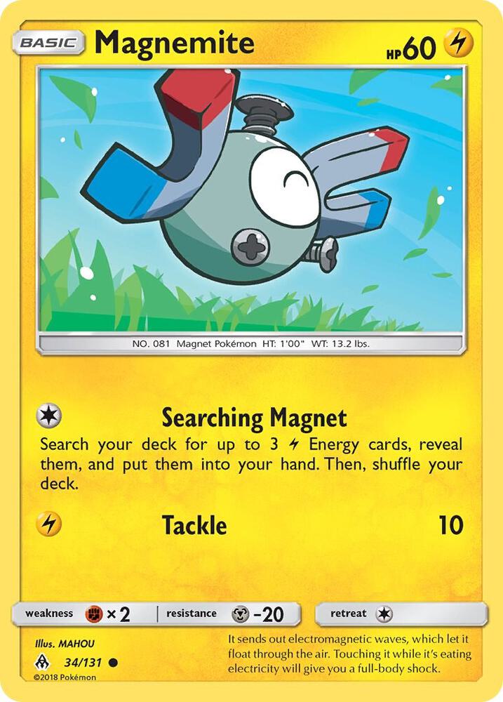 Magnemite 34/131 card from SM - Forbidden Light