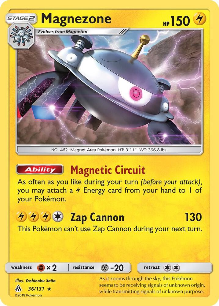 Magnezone 36/131 card from SM - Forbidden Light