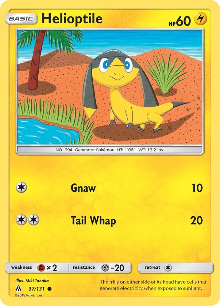 Helioptile 37/131 card from SM - Forbidden Light
