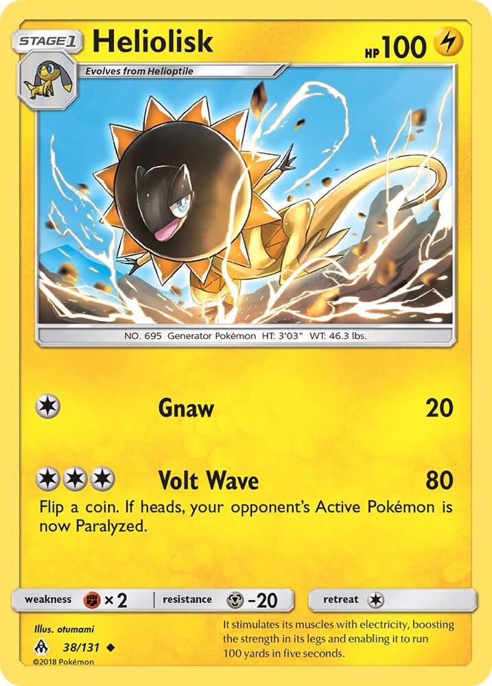 Heliolisk 38/131 card from SM - Forbidden Light