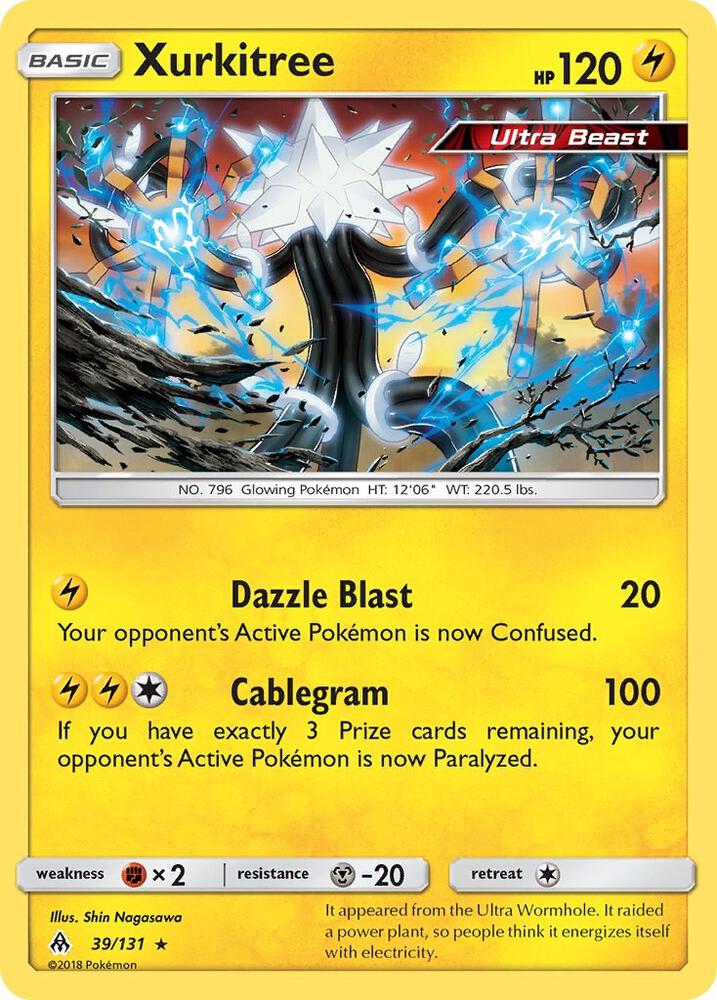 Xurkitree 39/131 card from SM - Forbidden Light