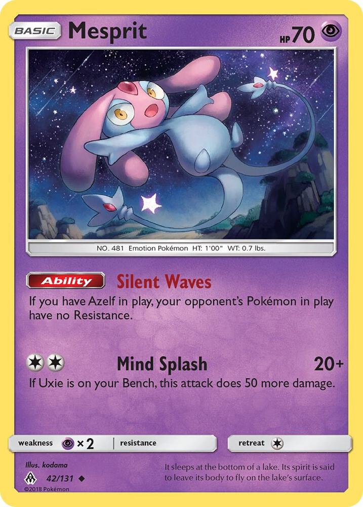 Mesprit 42/131 card from SM - Forbidden Light