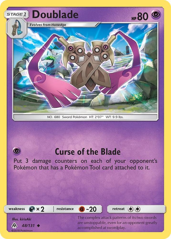 Doublade 48/131 card from SM - Forbidden Light