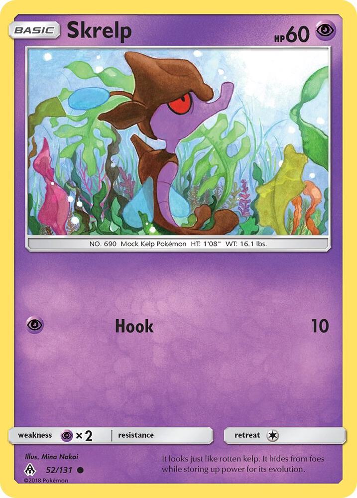 Skrelp 52/131 card from SM - Forbidden Light