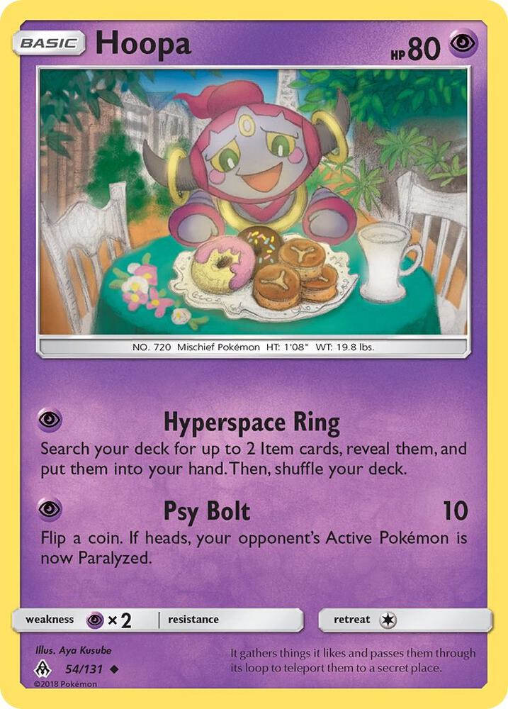 Hoopa 54/131 card from SM - Forbidden Light
