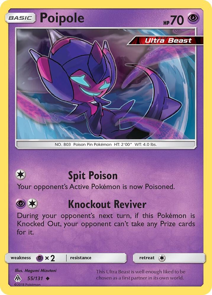 Poipole 55/131 card from SM - Forbidden Light