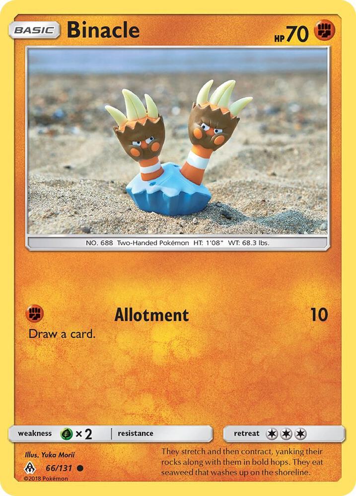 Binacle 66/131 card from SM - Forbidden Light