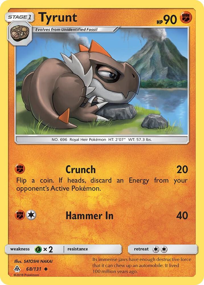 Tyrunt 68/131 card from SM - Forbidden Light