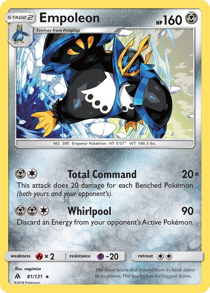 Empoleon 81/131 card from SM - Forbidden Light
