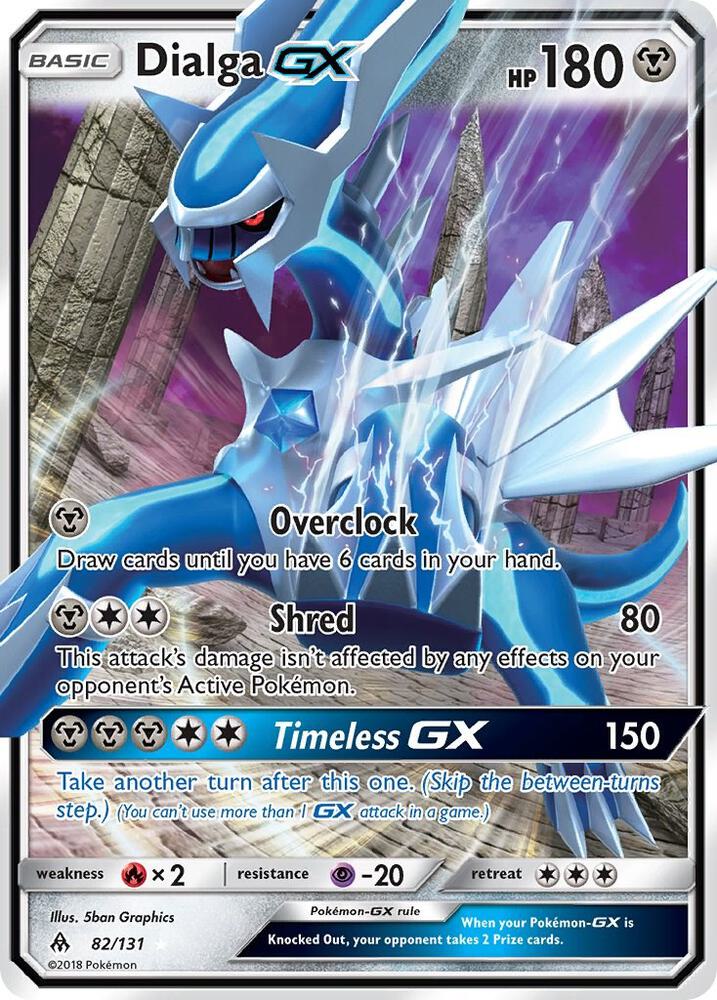 Dialga GX 82/131 card from SM - Forbidden Light