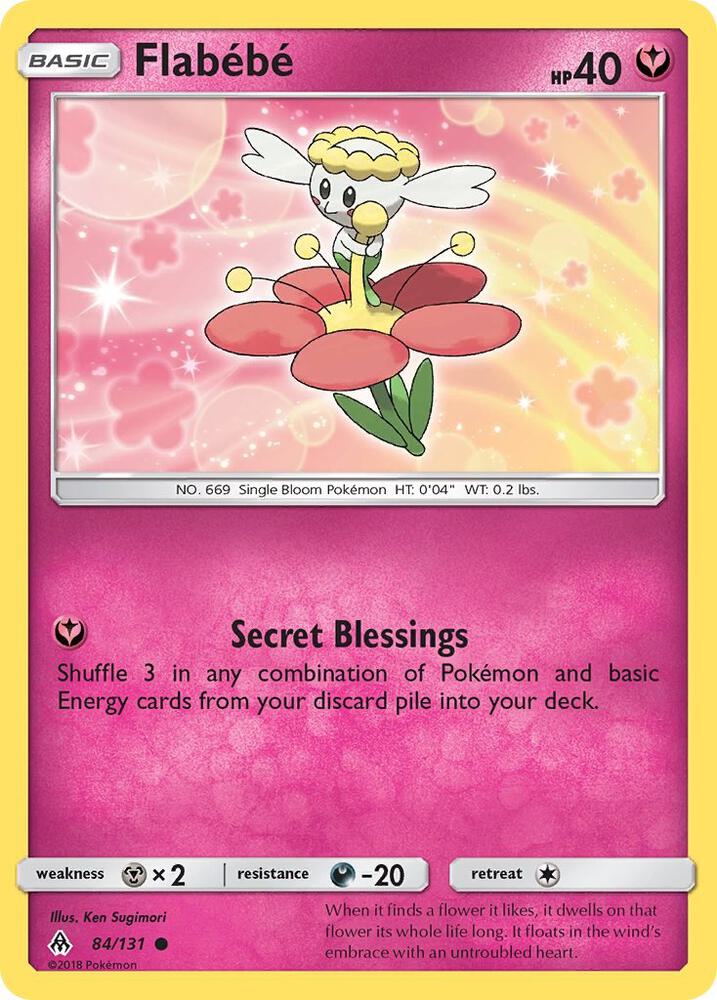 Flabebe (84) 84/131 card from SM - Forbidden Light