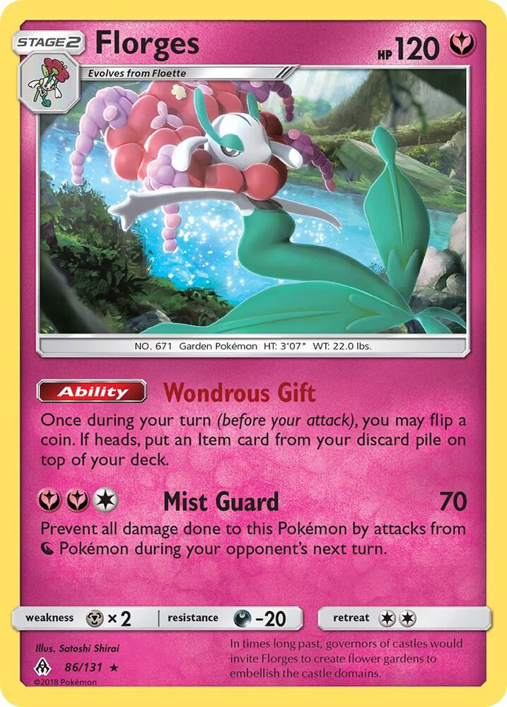 Florges 86/131 card from SM - Forbidden Light