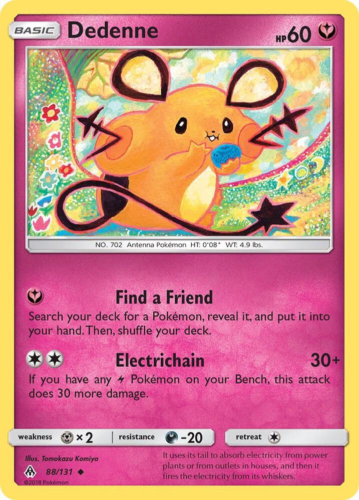Dedenne 88/131 card from SM - Forbidden Light