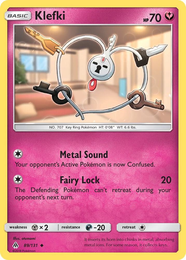 Klefki 89/131 card from SM - Forbidden Light