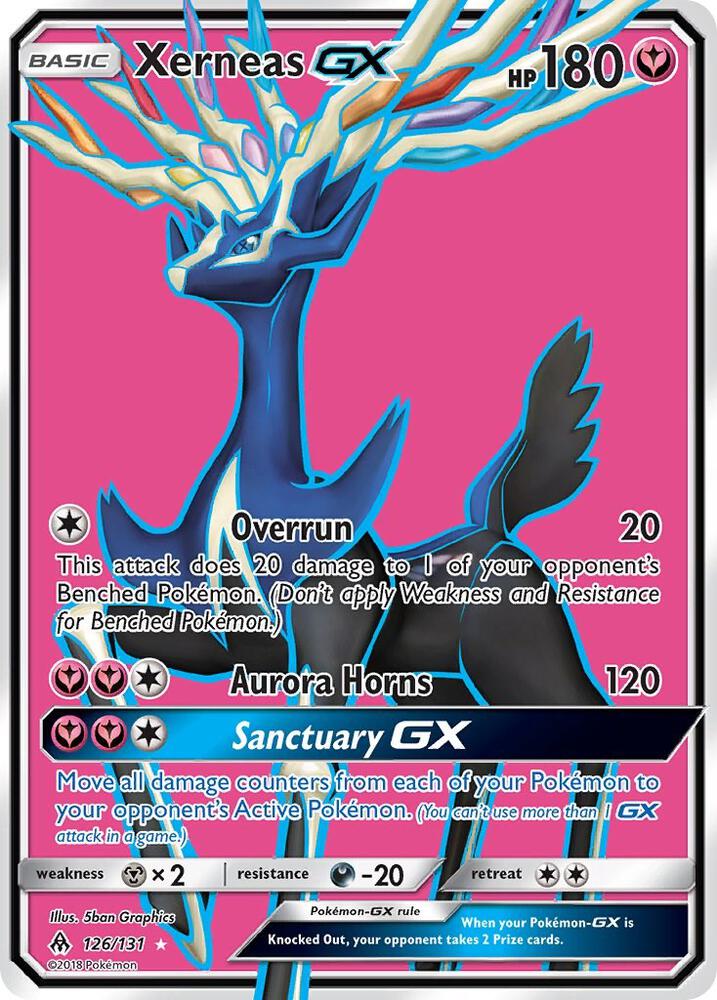 Xerneas GX (Full Art) 126/131 card from SM - Forbidden Light
