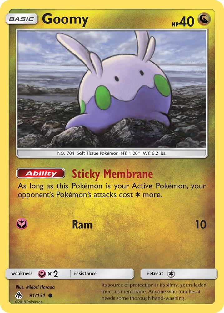 Goomy (91) 91/131 card from SM - Forbidden Light