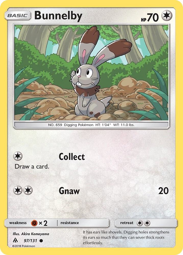 Bunnelby 97/131 card from SM - Forbidden Light