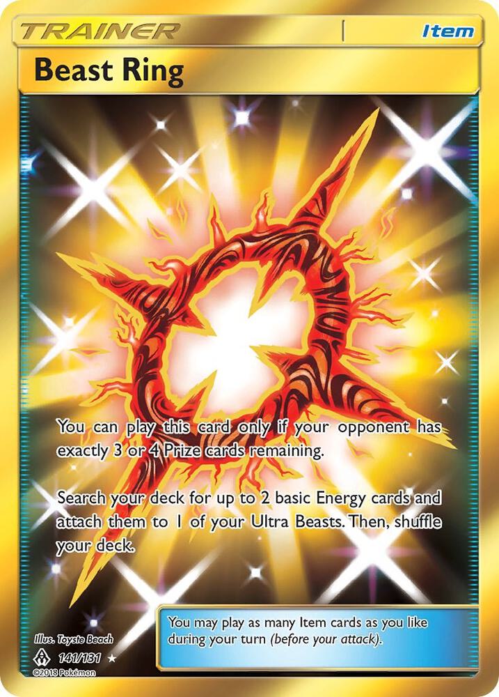 Beast Ring (Secret) 141/131 card from SM - Forbidden Light