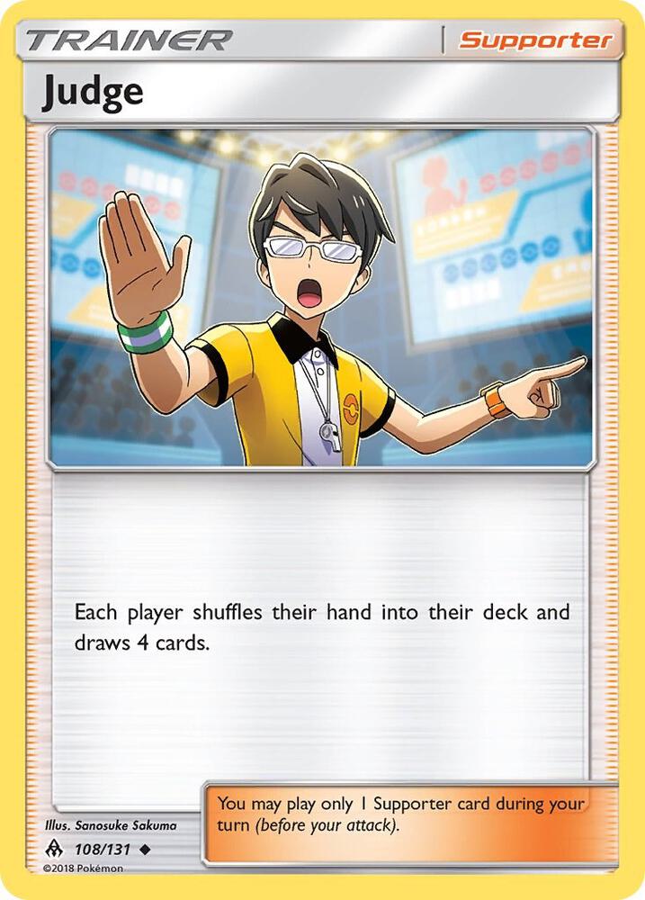 Judge 108/131 card from SM - Forbidden Light