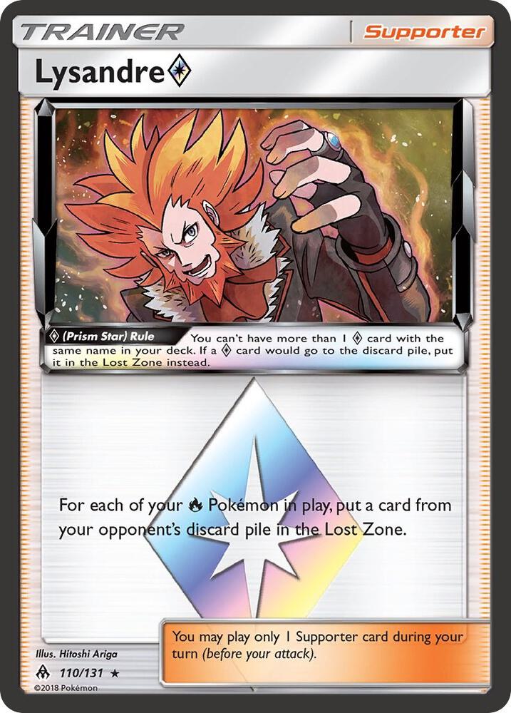 Lysandre Prism Star 110/131 card from SM - Forbidden Light