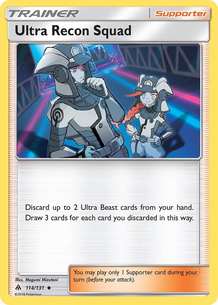 Ultra Recon Squad 114/131 card from SM - Forbidden Light