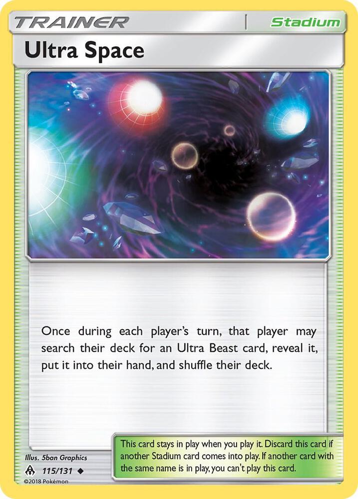 Ultra Space 115/131 card from SM - Forbidden Light