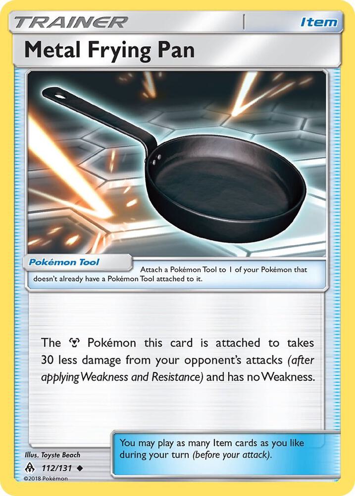 Metal Frying Pan 112/131 card from SM - Forbidden Light