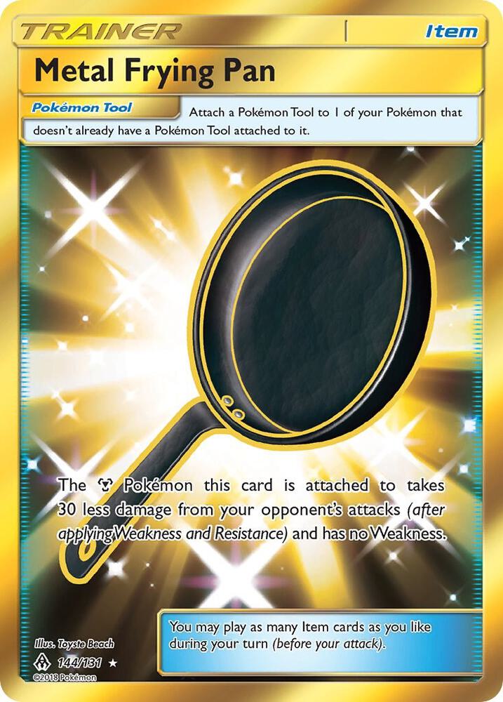 Metal Frying Pan (Secret) 144/131 card from SM - Forbidden Light