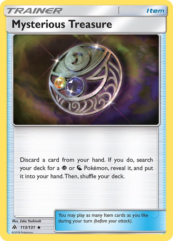 Mysterious Treasure 113/131 card from SM - Forbidden Light