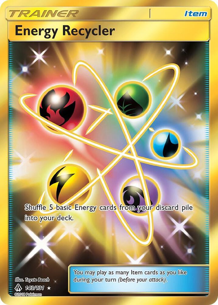 Energy Recycler (Secret) 143/131 card from SM - Forbidden Light