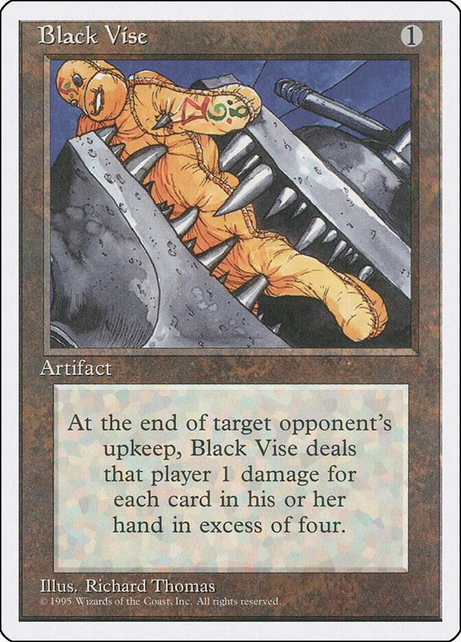 Black Vise 317 card from Fourth Edition