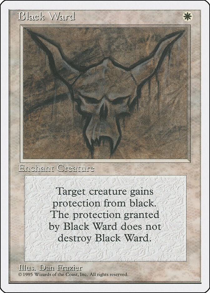 Black Ward card from Fourth Edition