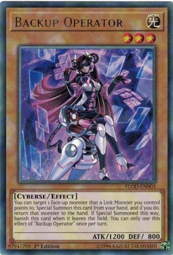 Backup Operator FLOD-EN003 card from Flames of Destruction