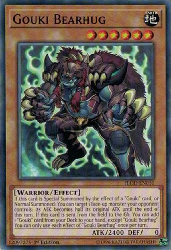 Gouki Bearhug FLOD-EN010 card from Flames of Destruction