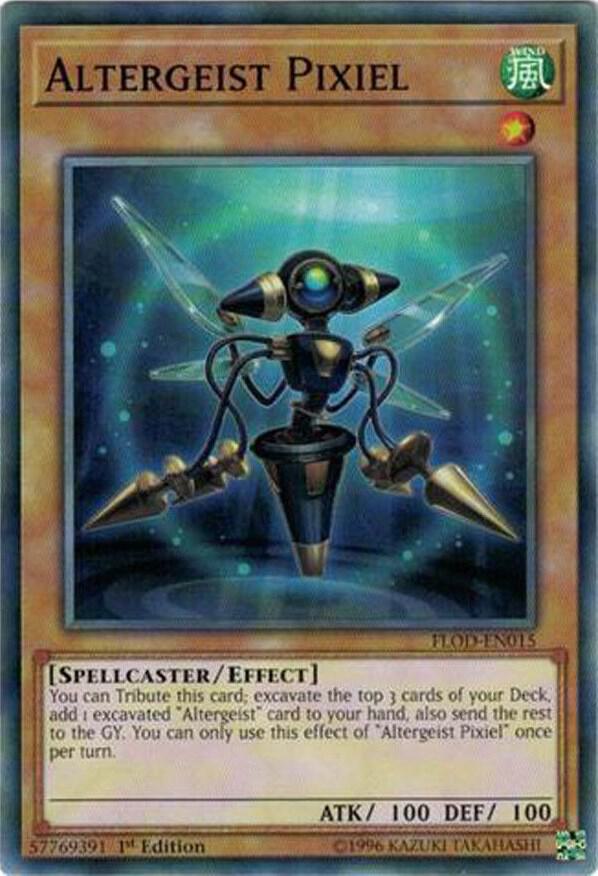 Altergeist Pixiel FLOD-EN015 card from Flames of Destruction