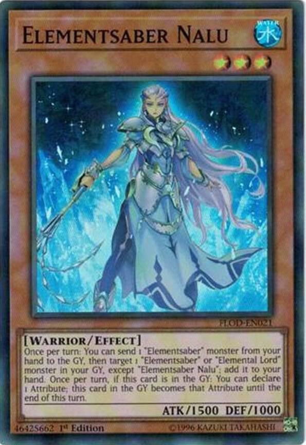 Elementsaber Nalu FLOD-EN021 card from Flames of Destruction