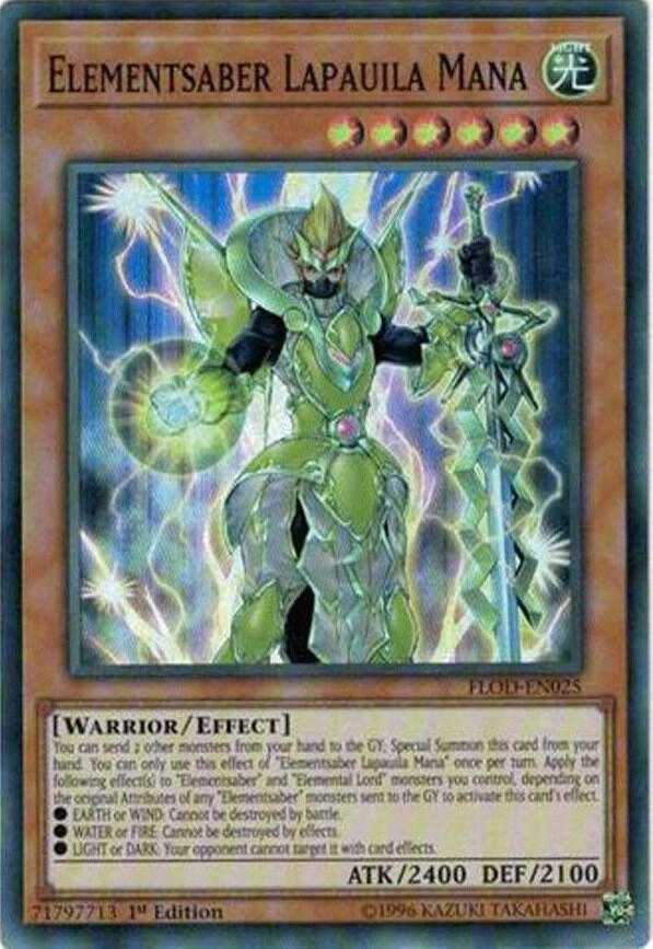 Elementsaber Lapauila Mana FLOD-EN025 card from Flames of Destruction