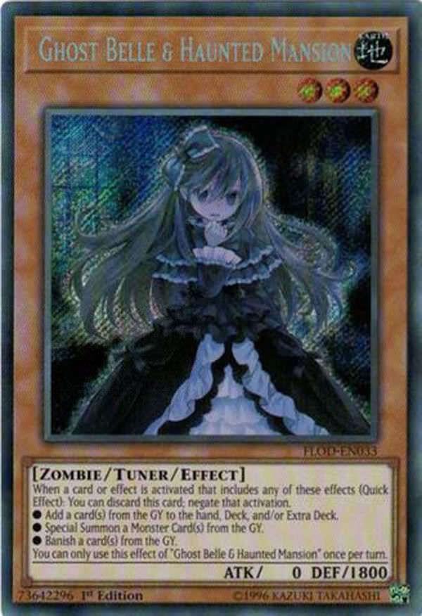 Ghost Belle & Haunted Mansion FLOD-EN033 card from Flames of Destruction