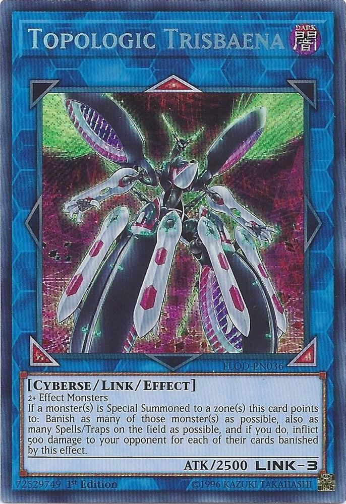 Topologic Trisbaena FLOD-EN036 card from Flames of Destruction