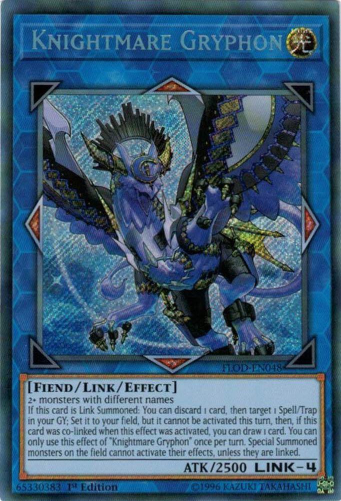 Knightmare Gryphon FLOD-EN048 card from Flames of Destruction