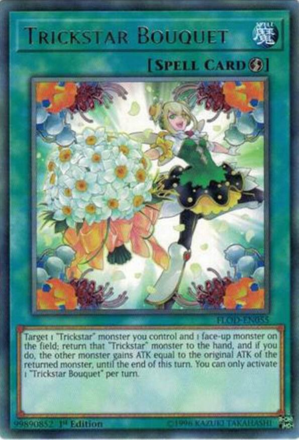 Trickstar Bouquet FLOD-EN055 card from Flames of Destruction