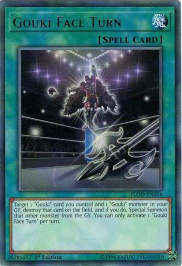 Gouki Face Turn FLOD-EN056 card from Flames of Destruction