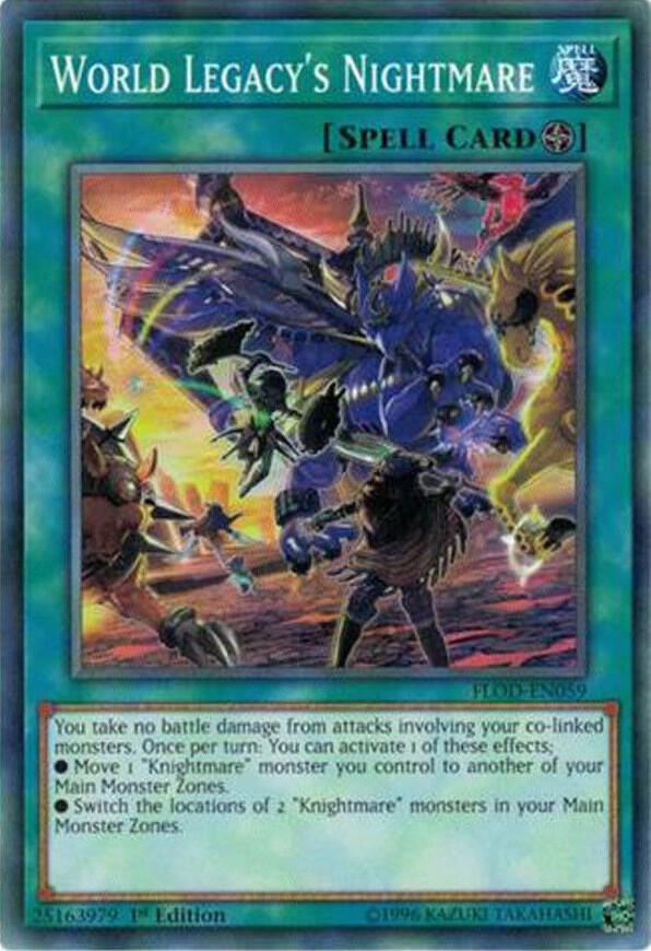 World Legacy's Nightmare FLOD-EN059 card from Flames of Destruction