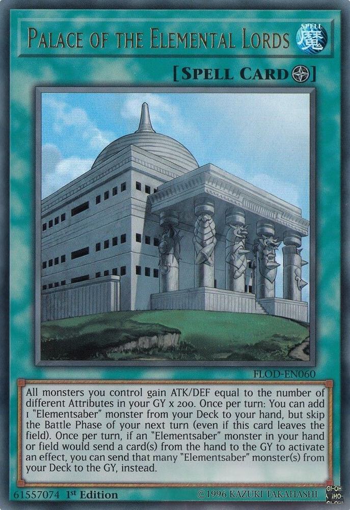 Palace of the Elemental Lords FLOD-EN060 card from Flames of Destruction