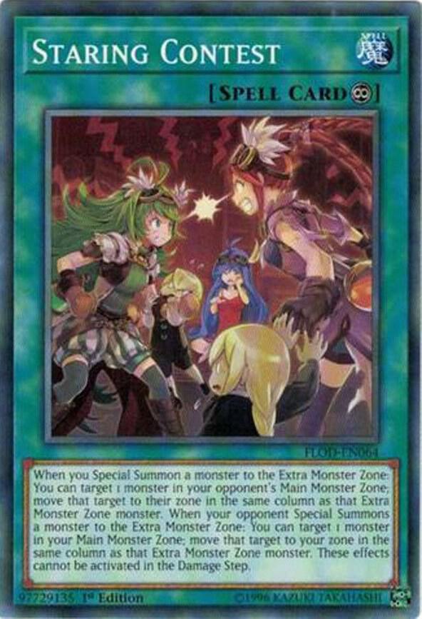 Staring Contest FLOD-EN064 card from Flames of Destruction