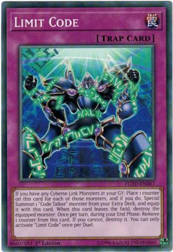 Limit Code FLOD-EN067 card from Flames of Destruction