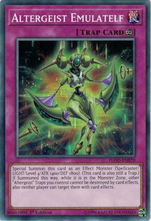 Altergeist Emulatelf FLOD-EN070 card from Flames of Destruction