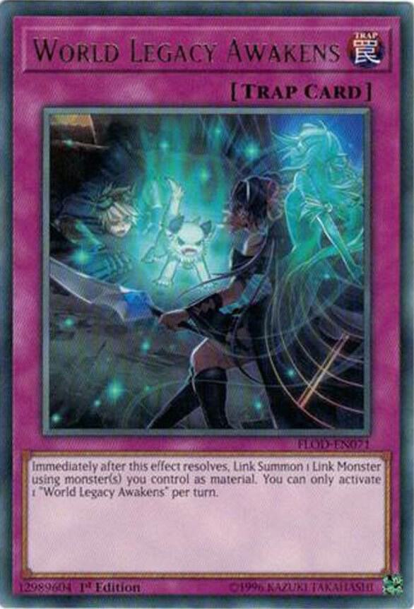 World Legacy Awakens FLOD-EN071 card from Flames of Destruction